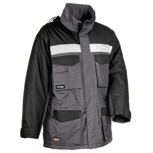 ANORAK GUST GRIS OSCURO NEGRO COFRA