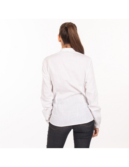 CAMISA CAMARERA FALSO LINO FLORA GARYS