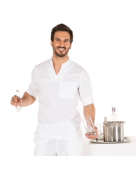 CAMISA HOMBRE FALSO LINO GARYS