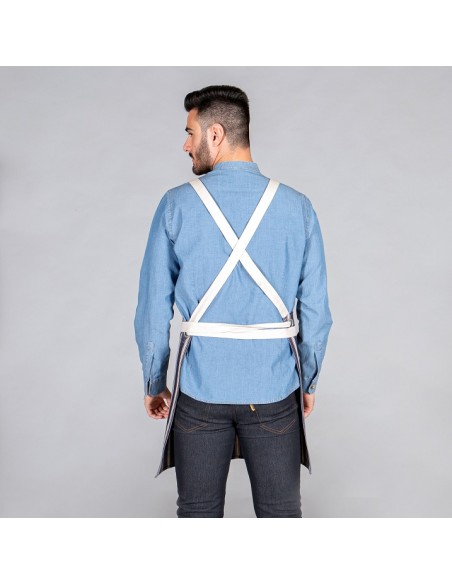 DELANTAL LONETA RAYAS 1573 GARYS