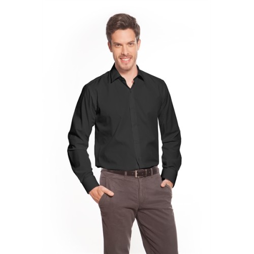 CAMISA HOMBRE BISO NEGRA ADVERSIA