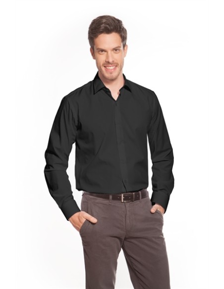 CAMISA HOMBRE BISO NEGRA ADVERSIA