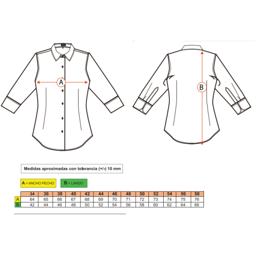 CAMISA MUJER ALM BLANCO ADVERSIA 2