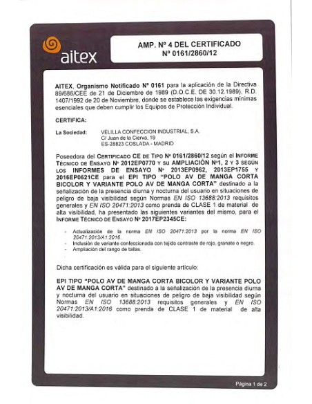 POLO A. V.  172 VELILLA