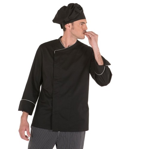 CHAQUETA COCINA ABAD NEGRO GARYS