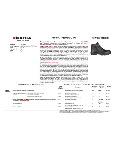 BOTA NEW ELECTRICAL SB E P HI CI WRU HRO COFRA