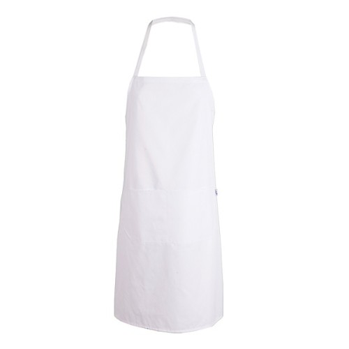 DELANTAL PETO CINTAS DE ALGODON BLANCO GARYS