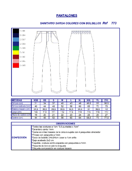 CONJUNTO SANITARIO UNISEX 8430 GARYS