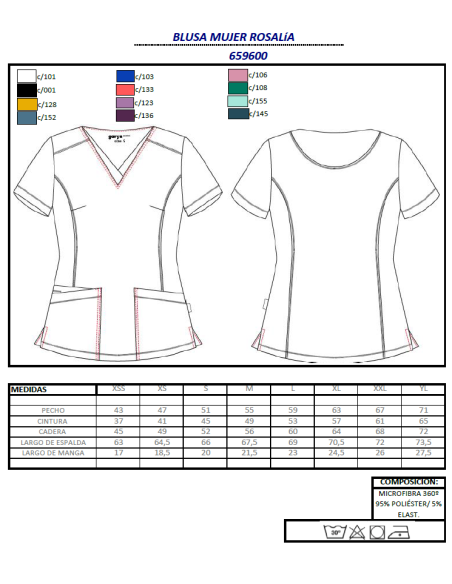 CASACA SANITARIA ROSALIA GARYS