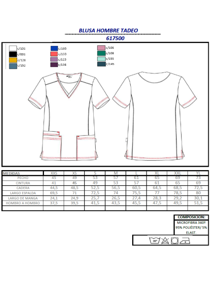 CASACA SANITARIA ELASTICA TADEO GARYS