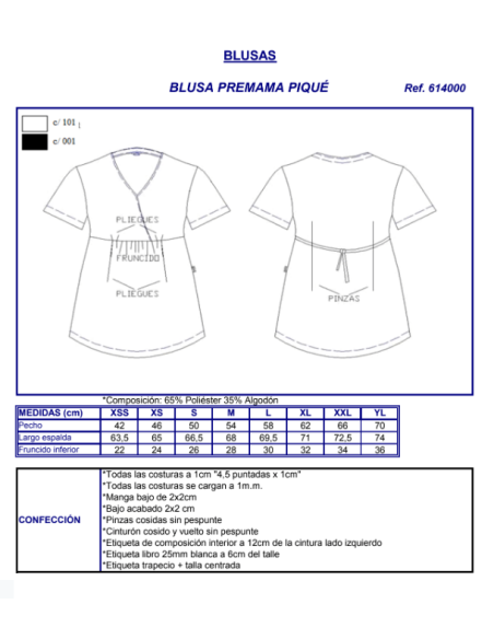 CASACA EMBARAZADA NEGRA GARYS