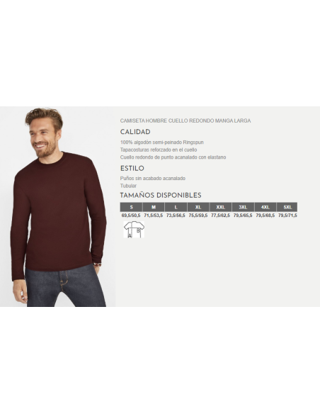 CAMISETA MONARCH MANGA LARGA SOLS