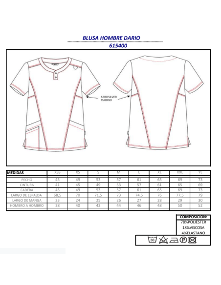 CASACA SANITARIA TEJANA DARIO GARYS