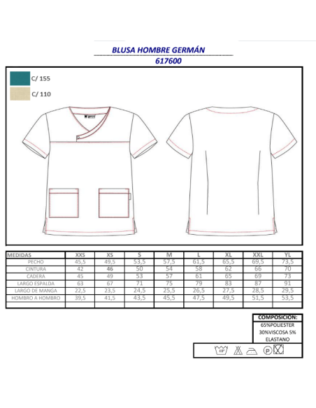 CASACA SANITARIA GERMAN GARYS