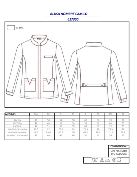 CASACA SANITARIA CAMILO GARYS