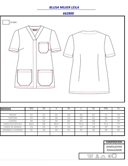 CASACA SANITARIA LEILA GARYS