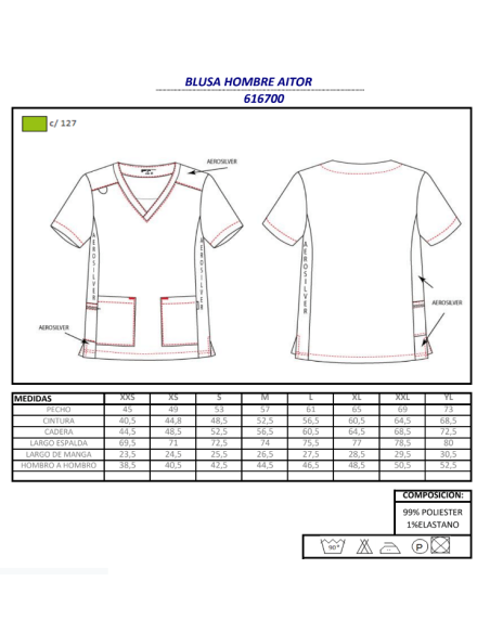 CASACA SANITARIA ELASTIK AITOR GARYS