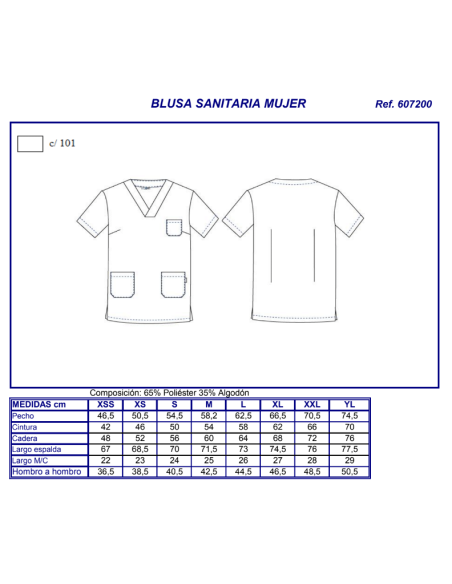 CASACA SANITARIA VEGA GARYS