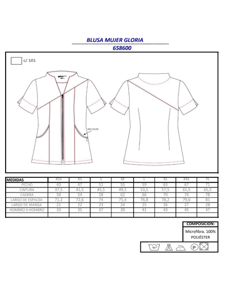 CASACA PARA OPTICAS GLORIA GARYS