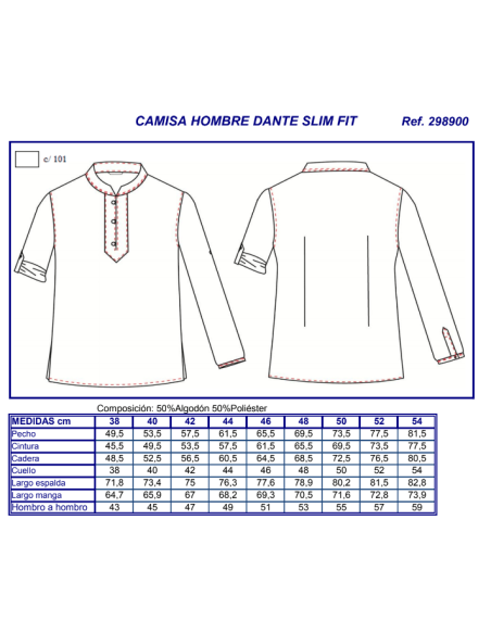 CAMISA FALSO LINO DANTE GARYS