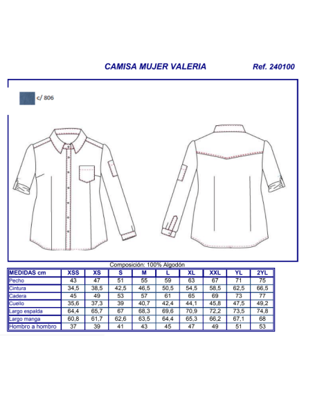 CAMISA VAQUERA VALERIA GARYS