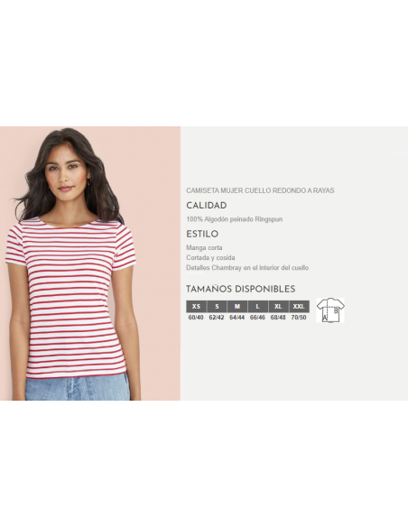 CAMISETA MILES WOMEN RAYAS SOLS