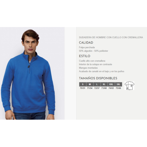 SUDADERA STAN CREMALLERA SOLS 2