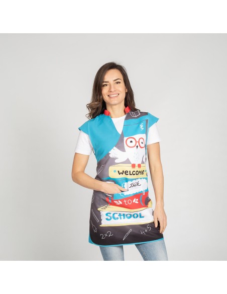 CASULLA PROFESORA ESCOLAR BUHO ABC GARYS