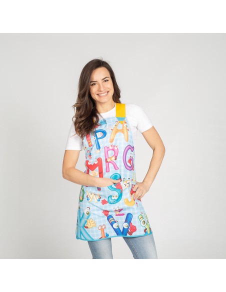 CASULLA PROFESORA ESCOLAR ABECEDARIO GARYS