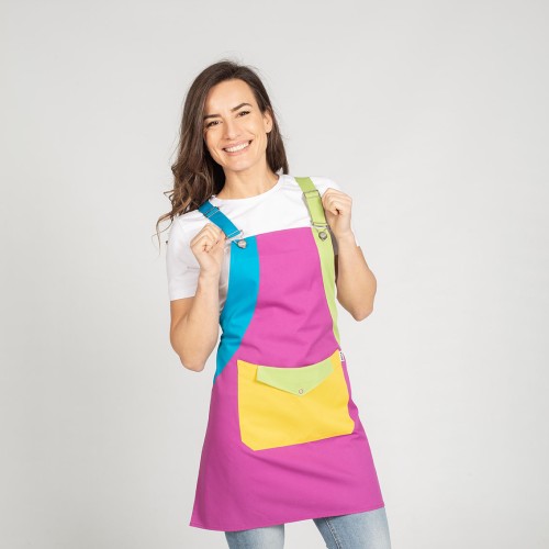 CASULLA PROFESORA ESCOLAR MULTICROMO GARYS