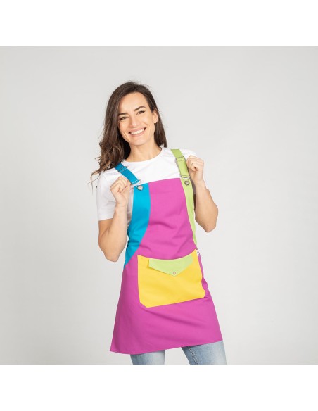 CASULLA PROFESORA ESCOLAR MULTICROMO GARYS