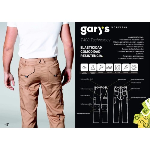 PANTALON TRABAJO ELASTICO ARCE GARYS 2