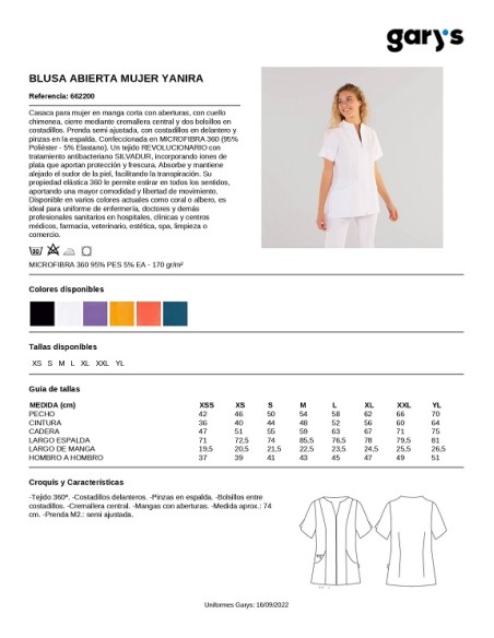 CASACA MUJER MICROFIBRA ELASTICA YANIRA GARYS