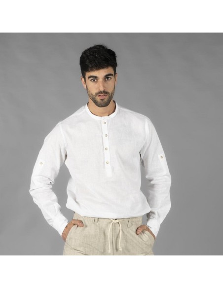 CAMISA HOMBRE LINO ALGODON TIWI GARYS