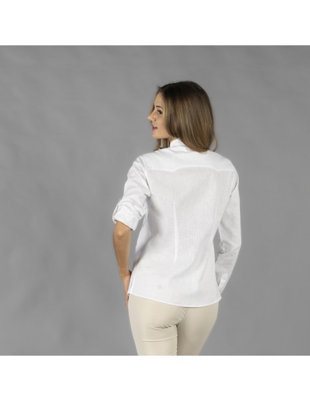 GUAYABERA MUJER CUELLO MAO ISABELA GARYS