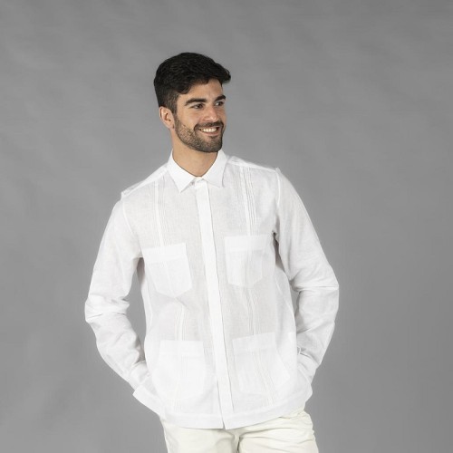 GUAYABERA HOMBRE CUELLO CAMISERO  SALOMON  GARYS