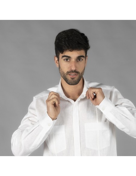 GUAYABERA HOMBRE CUELLO CAMISERO  SALOMON  GARYS