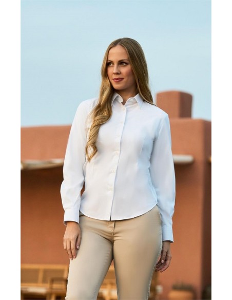 CAMISA MUJER ELASTICA BLANCA BRISA DACOBEL