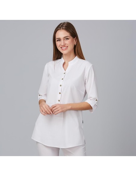 BLUSA MUJER CUELLO MAO VINCA  GARYS