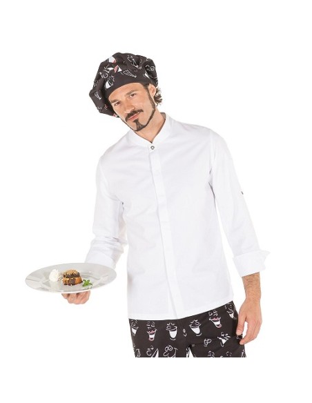 CHAQUETA COCINA MARIN BLANCA GARYS
