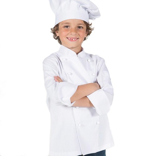 CHAQUETA COCINA INFANTIL BLANCA 9501 GARYS