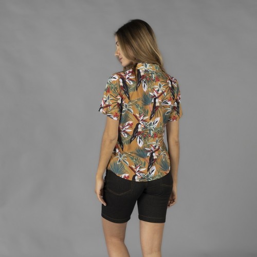 CAMISA MUJER CUELLO SOLAPA HAWAIANA GARYS 2