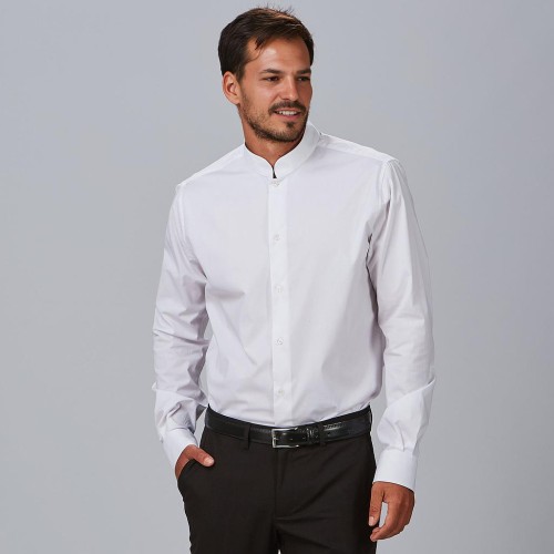 CAMISA HOMBRE CUELLO MAO M/L ELASTAN 260005 GARYS