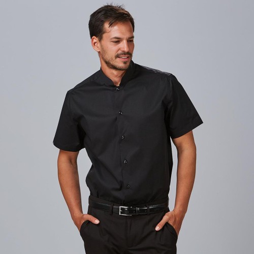 CAMISA HOMBRE M CORTA CUELLO MAO SLIM FIT ELASTAN 260007...