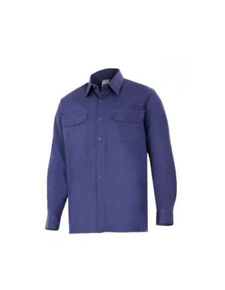 CAMISA 533 MANGA LARGA ALGODON MARINO VELILLA