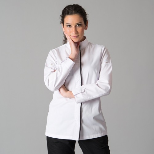 CHAQUETA COCINA MUJER MEDINA BLANCA GARYS