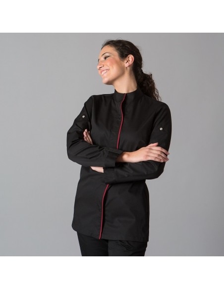 CHAQUETA COCINA MUJER MEDINA NEGRA GARYS
