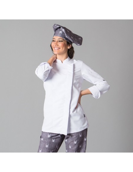 CHAQUETA COCINA MUJER MICROFIBRA MIRANDA GARYS