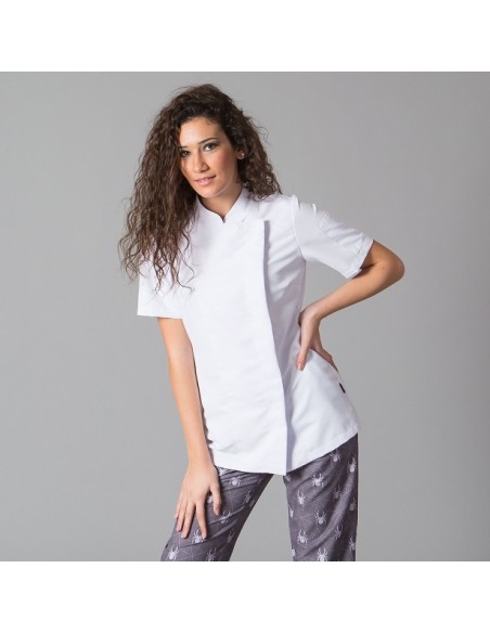 CHAQUETA COCINA MUJER MICROFIBRA PAZ GARYS