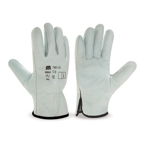 GUANTE CONDUCTOR PIEL FLOR NATURAL MARCA
